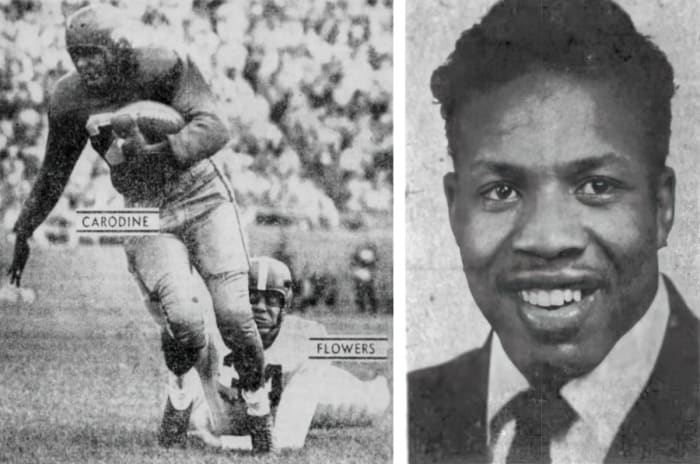 Tom Carodine 1951 Nebraska football vs. TCU